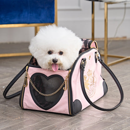 Sac de transport élégant Juicy Couture Give Me Treats pour animaux de compagnie - Sac de voyage