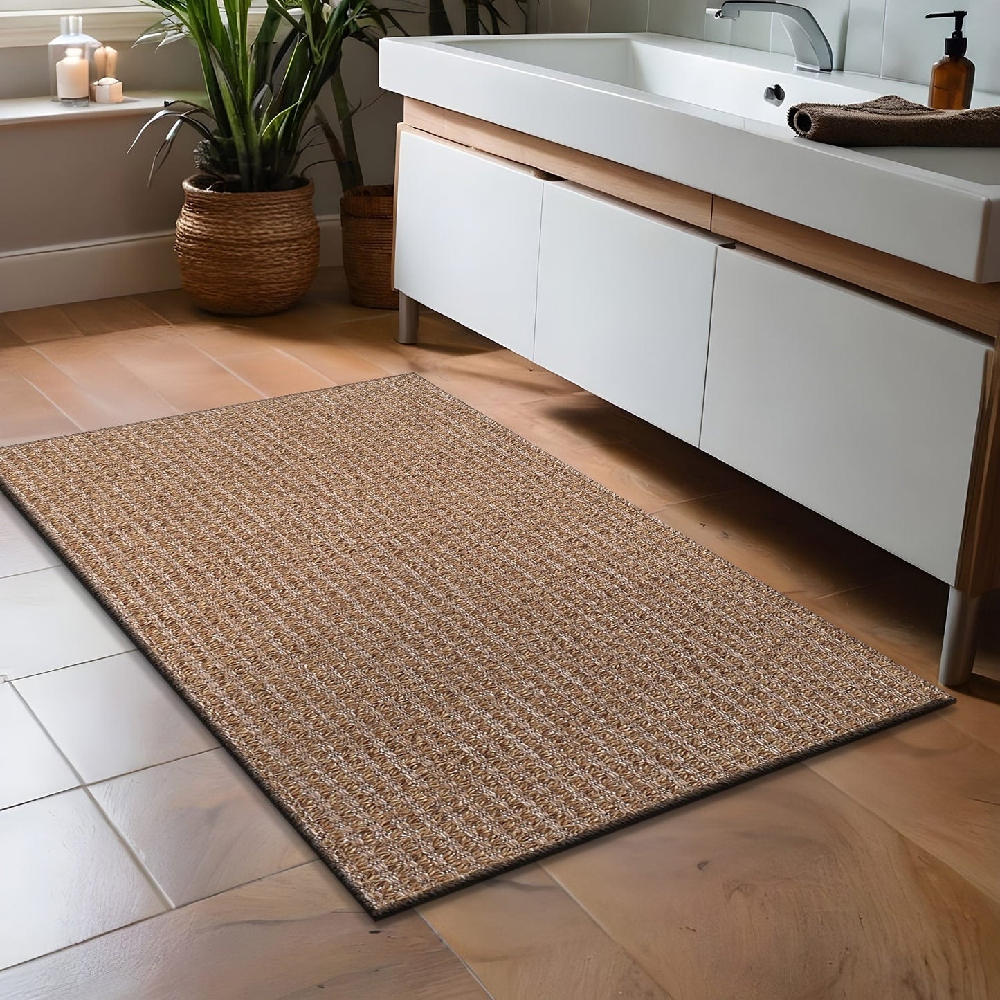 Tapis en jute Beverly Rug facile à nettoyer et ne perdant pas ses poils