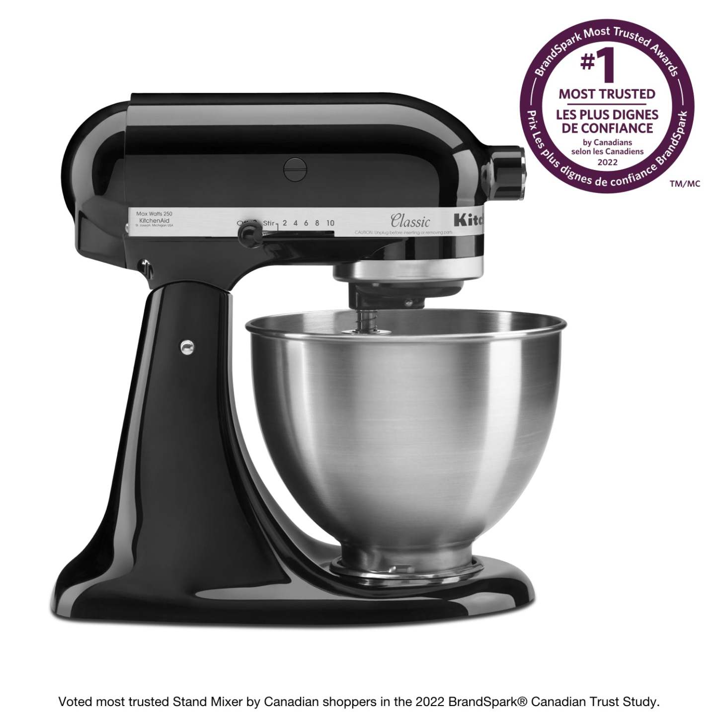 Batteur sur socle à tête inclinable KitchenAid de série ClassicMD de 4,5 pintes - K45SSOB|K45SSTOB