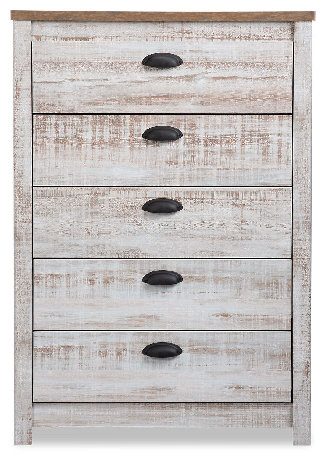 Commode de chambre à coucher à 5 tiroirs Kaia, 31,38 L x 45,3 H, fabriquée au Canada - Blanchi | Commode verticale Kaia de 31,38 po (L) x 45,3 po (H) à 5 tiroirs pour la chambre à coucher, fabriquée au Canada - blanc