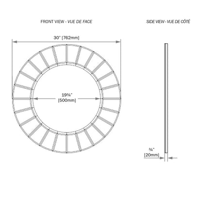 Miroir Kailey 30|Miroir Kailey de 30 po