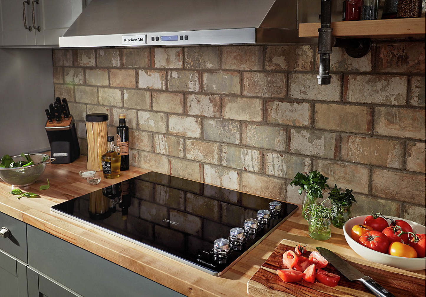 Surface de cuisson électrique KitchenAid de 30 po à 5 éléments - acier inoxydable - KCES550HSS | KitchenAid 30 5-Element Electric Cooktop - Stainless Steel - KCES550HSS