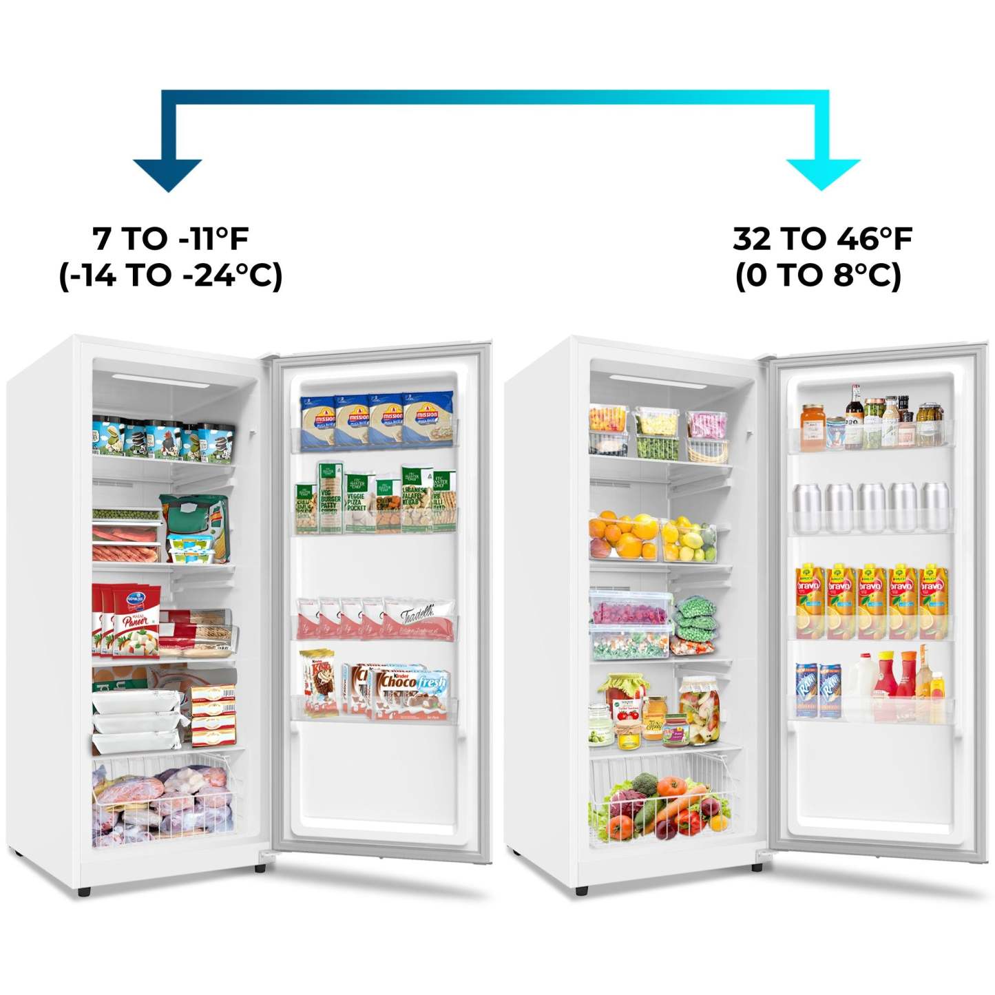 Congélateur vertical Kenmore de 17 pi3 - KKUF17-W