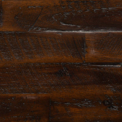 Konagrove 16 Rustic Chairside Table with Storage and Shelf - Dark Brown Wood|Table de fauteuil rustique Konagrove de 16 po avec rangement et tablette - bois brun foncé