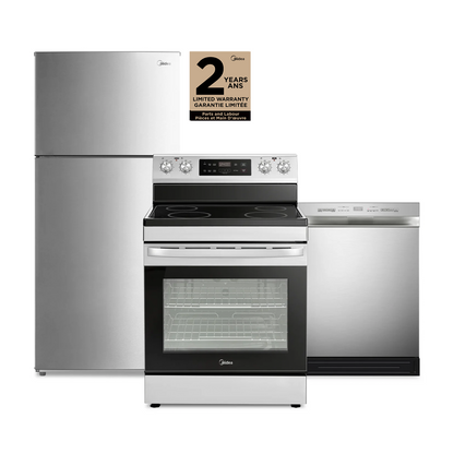 Midea 3-Piece Kitchen Appliance Package | Ensemble de 3 électroménagers Midea pour la cuisine | MI01KPK3