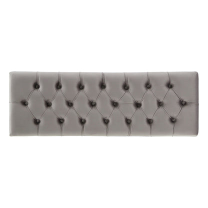 Banc capitonné en velours Klaus par iNSPIRE Q Bold