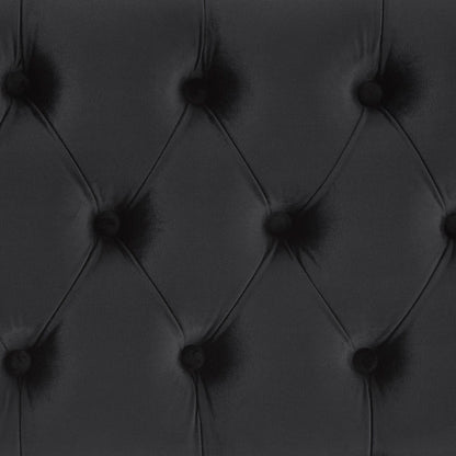 Banc capitonné en velours Klaus par iNSPIRE Q Bold