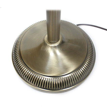 Ensemble 3 pièces Elegant Designs de deux lampes de table et un lampadaire - Laiton antique|Ensemble 3 pièces Elegant Designs de 2 lampes de table et de 1 lampe à pied - laiton antique