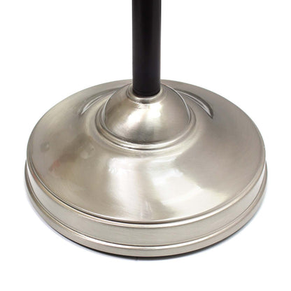 Elegant Designs Malbec Noir Et Nickel Brossé 3 Pack Ensemble de Lampes (2 Lampes de Table, 1 Lampadaire)|Ensemble 3 lampes Malbec (2 lampes de table, 1 lampe à pied) Elegant Designs noir et nickel brossé|D2161Z9O