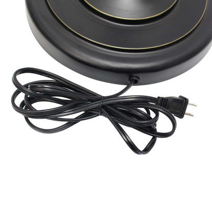 Ensemble 3 pièces Elegant Designs de deux lampes de table et un lampadaire - Restauration Bronze|Ensemble 3 pièces Elegant Designs de 2 lampes de table et de 1 lampe à pied - bronze restauré