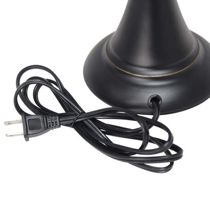 Ensemble 3 pièces Elegant Designs de deux lampes de table et un lampadaire - Restauration Bronze|Ensemble 3 pièces Elegant Designs de 2 lampes de table et de 1 lampe à pied - bronze restauré