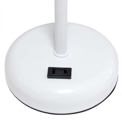 Lampe de table Limelights grise avec pied mince et prise de recharge | D212PGF7