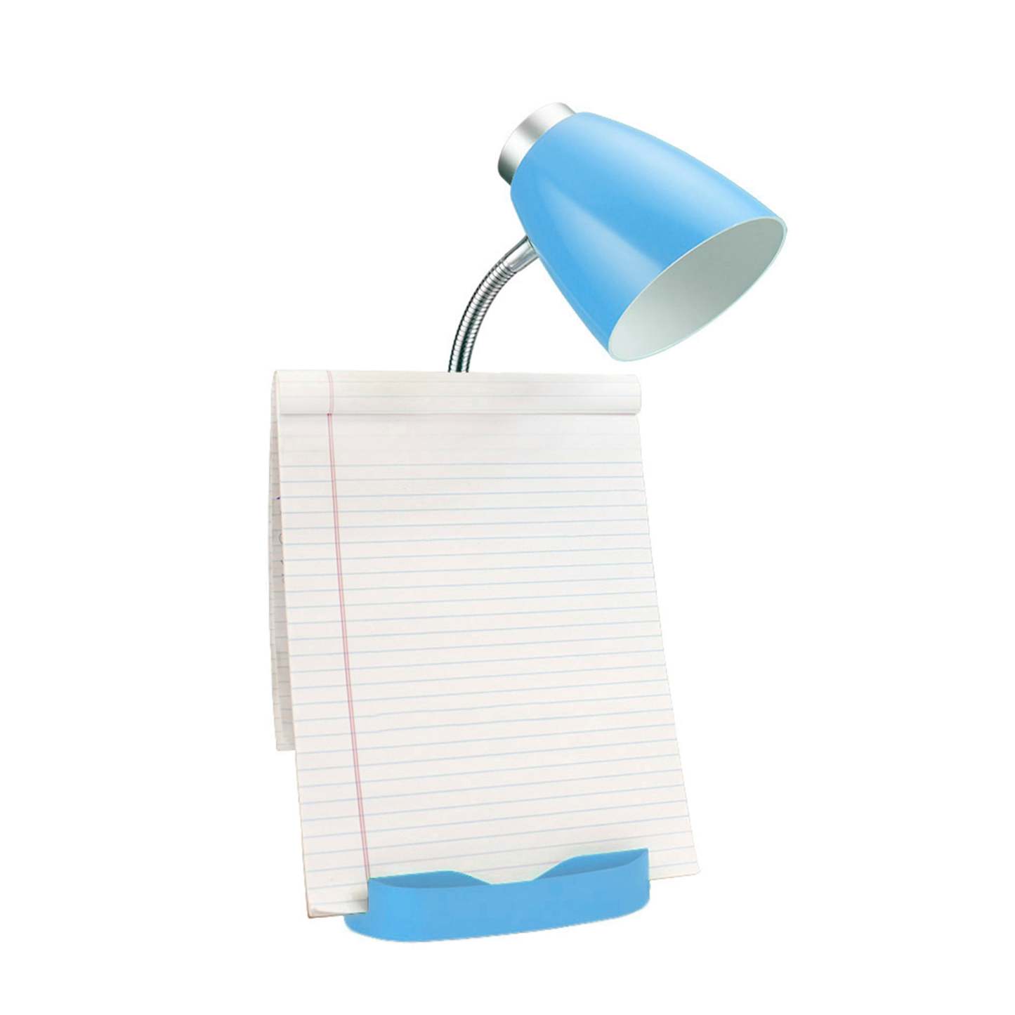 Limelights Gooseneck Desk Lamp with iPad Stand Book Holder - Blue|Lampe de bureau à col de cygne Limelights avec support pour livre ou iPad - bleue
