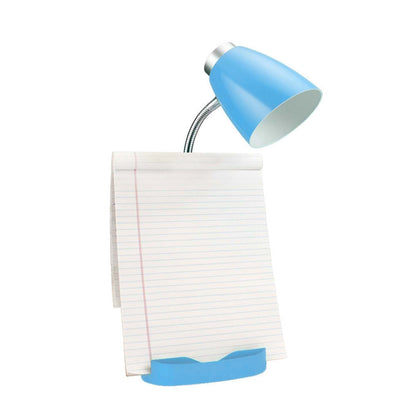 Limelights Gooseneck Desk Lamp with iPad Stand Book Holder - Blue|Lampe de bureau à col de cygne Limelights avec support pour livre ou iPad - bleue