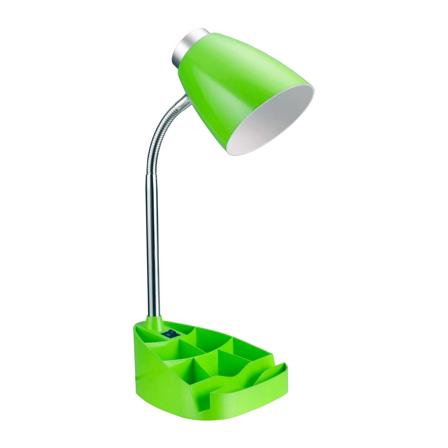 Lampe de bureau à col de cygne de Limelights avec support pour livre ou iPad - verte