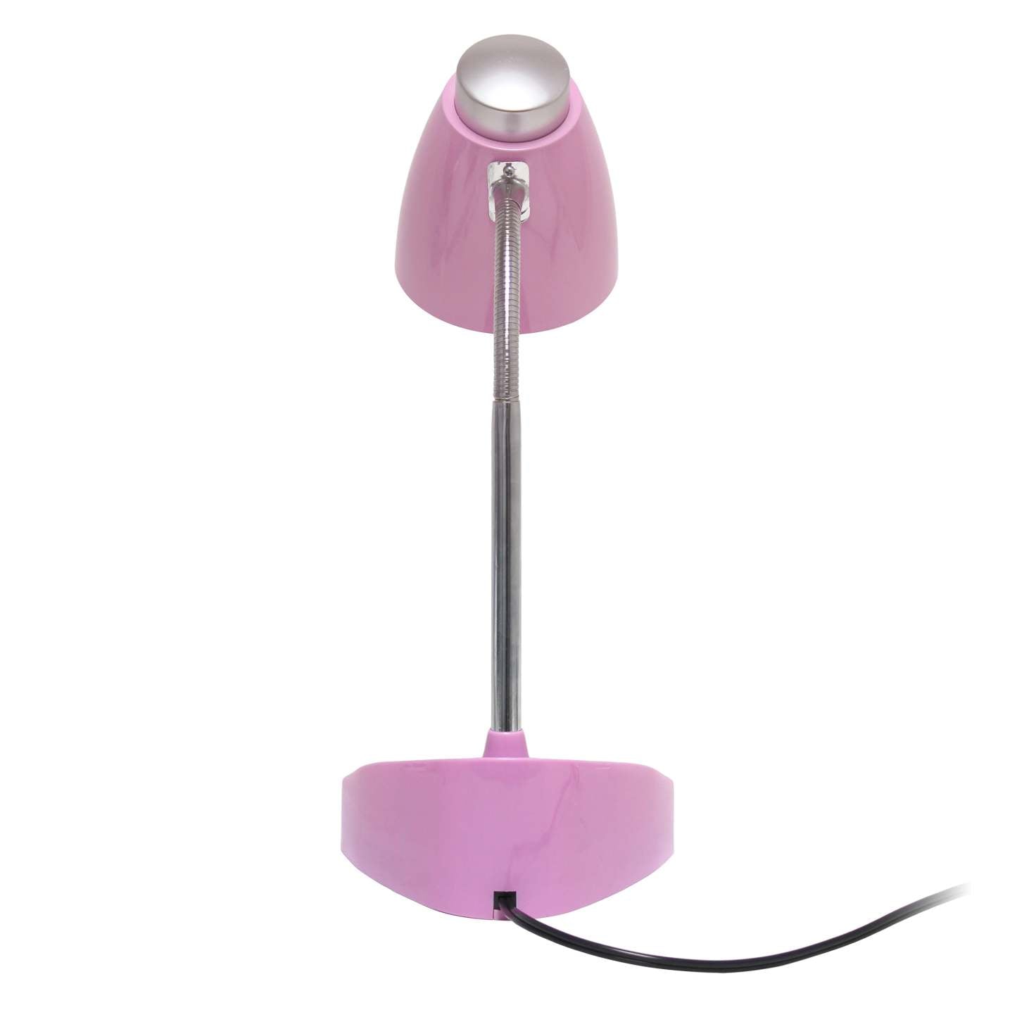Lampe de bureau à col de cygne de Limelights avec support pour livre ou iPad - rose