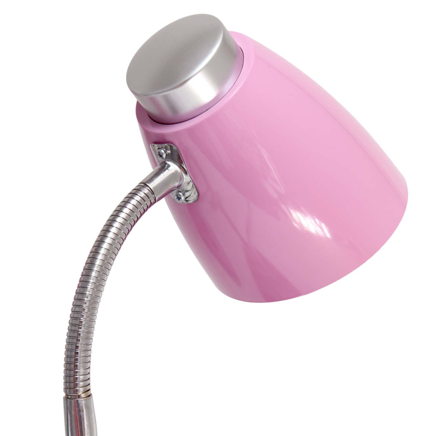 Lampe de bureau à col de cygne de Limelights avec support pour livre ou iPad - rose