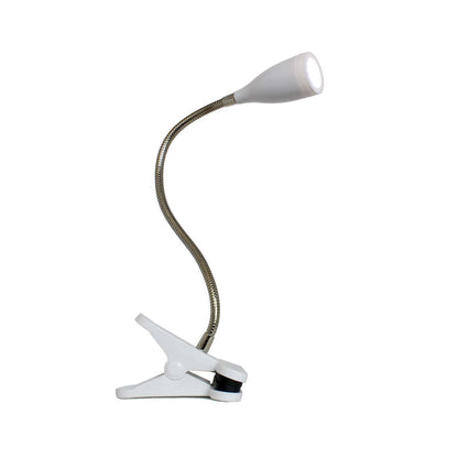 Simple Designs Flexible Gooseneck LED Clip Desk Lamp - Silver|Lampe de bureau à DEL de Simple Designs à pince et à col de cygne flexible - argent