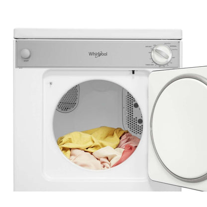 Sécheuse électrique Whirlpool de 3,4 pi³ et de 24 po - blanche - superposable - LDR3822PQ