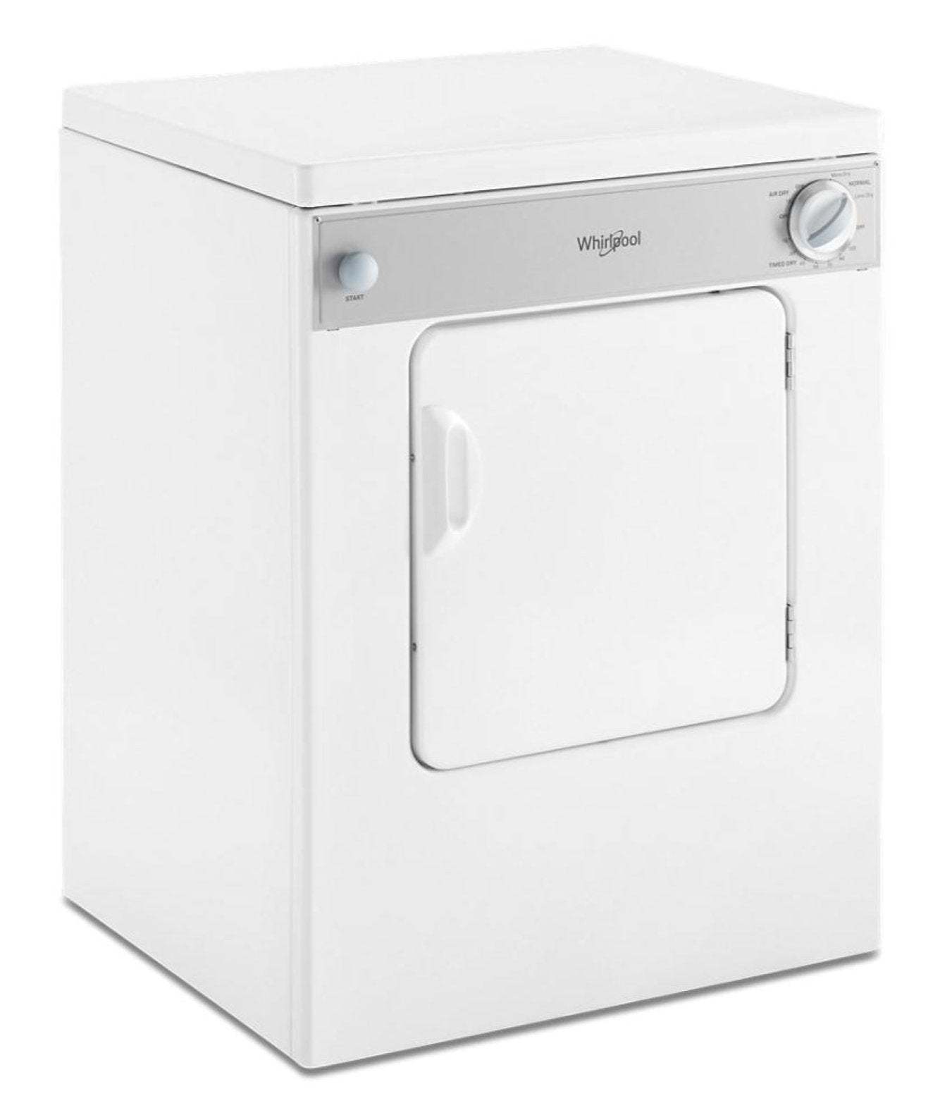 Sécheuse électrique Whirlpool de 3,4 pi³ et de 24 po - blanche - superposable - LDR3822PQ