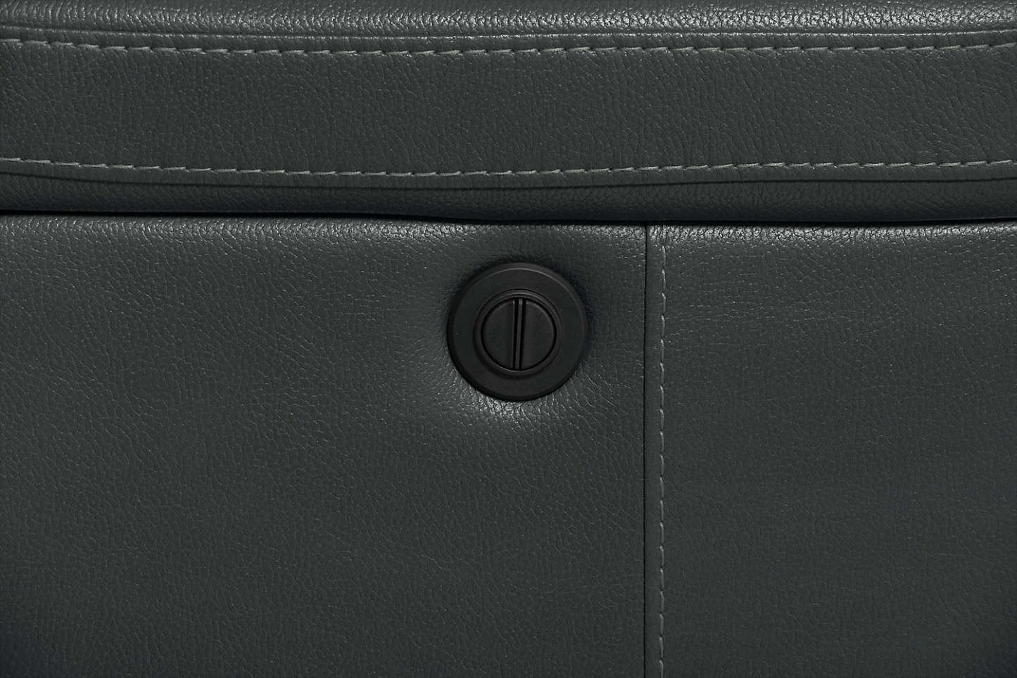 Sofa sectionnel à inclinaison électrique Leo 5 pièces en tissu d’apparence cuir - gris