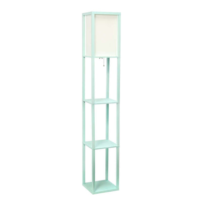 Lampe à pied de Simple Designs avec tablette - turquoise