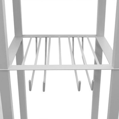 Lampe à pied de Simple Designs avec tablette et support à vin - grise