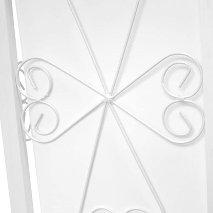 Lampadaire Simple Designs avec étagère et casier à vin - Blanc|Lampe à pied de Simple Designs avec tablette et support à vin - blanche