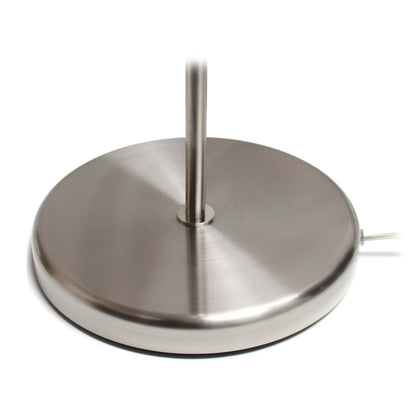 Lampadaire Simple Designs avec Liseuse - Nickel Brossé|Lampe à pied de Simple Designs avec lumière de lecture - nickel brossé