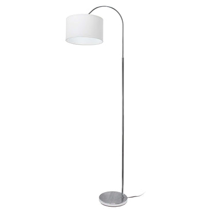 Lampadaire arqué Simple Designs - Nickel brossé|Lampe à pied arquée de Simple Designs - nickel brossé