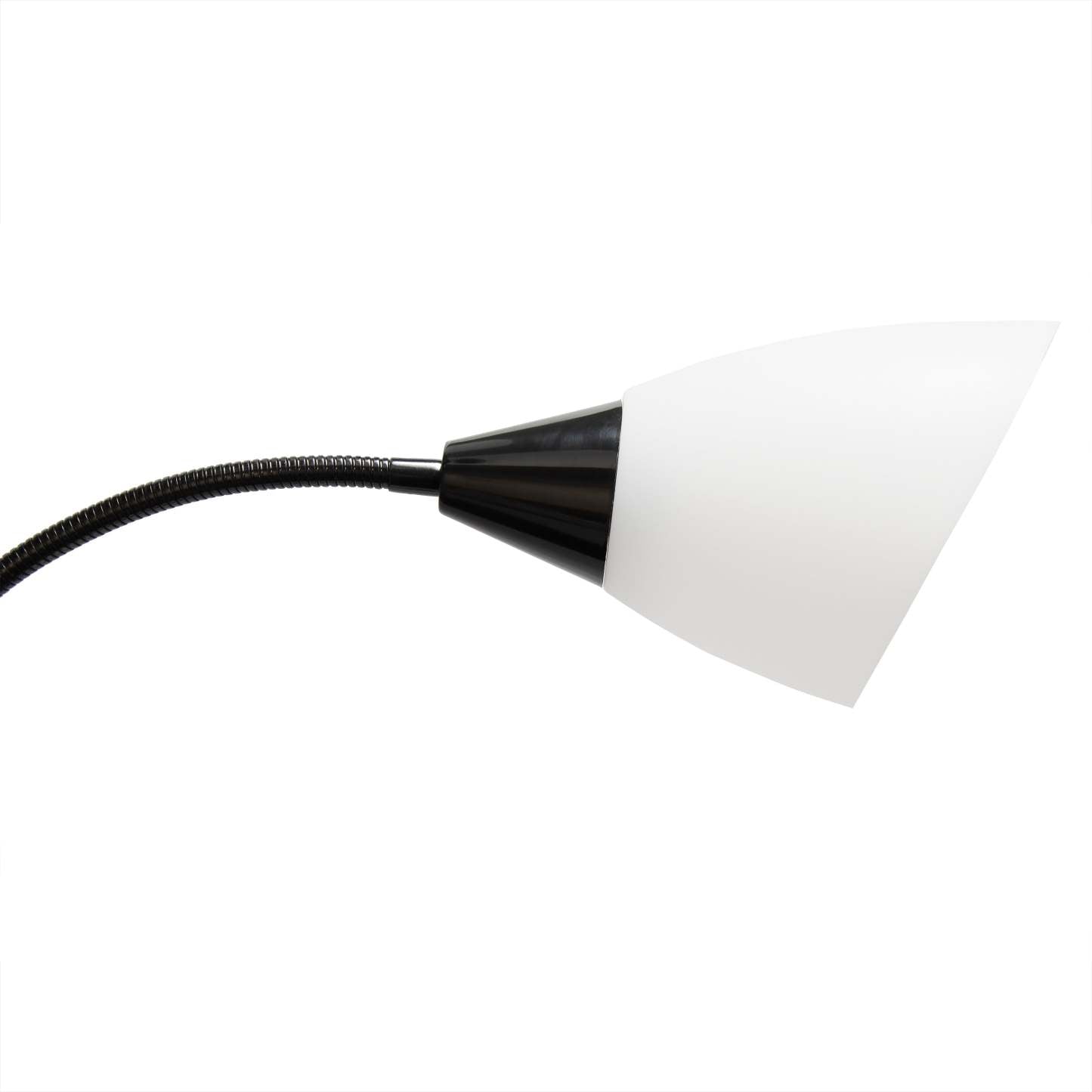 Simple Designs 67 Lampe à pied contemporaine Medusa à plusieurs têtes à 5 ampoules avec col de cygne réglable - noire et blanche
