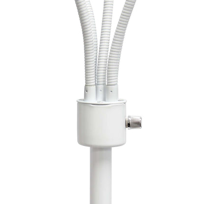 Lampe à pied contemporaine Medusa de Simple Designs de 67 po à plusieurs têtes à 5 ampoules avec col flexible - Rose