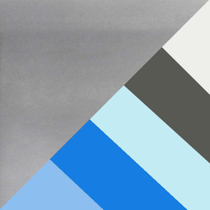 Lampe à pied contemporaine Medusa de Simple Designs de 67 po à plusieurs têtes à 5 ampoules avec col flexible - Bleu