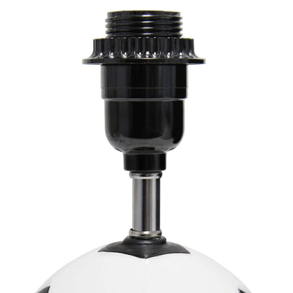 Lampe de table sportive athlétique SportsLite de Simple Designs de 11,5 po en céramique avec base blanche