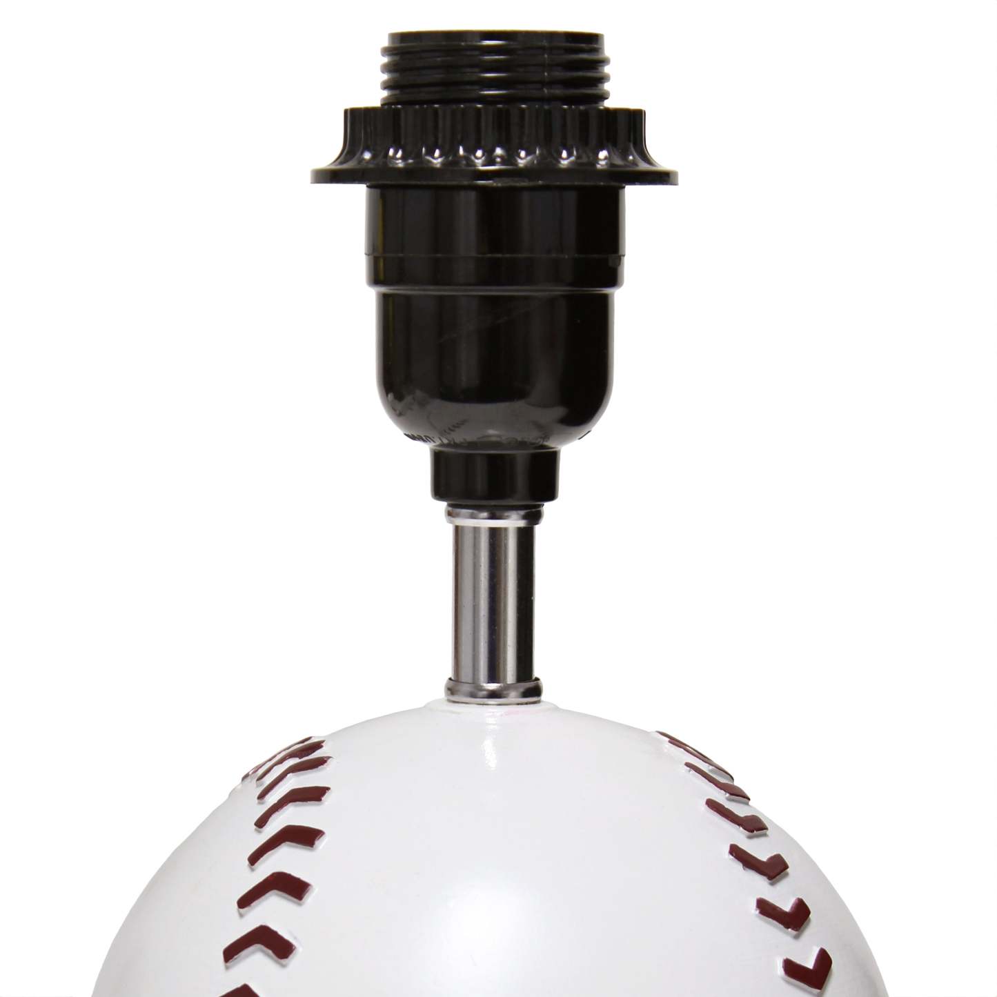 Simple Designs Sportslite 11.5 Athletic Sports Baseball Base Ceramic Table Lamp with White Empire F|Lampe de table sportive athlétique SportsLite de Simple Designs de 11,5 po en céramique avec base ba