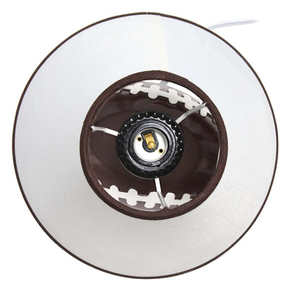 Simple Designs Sportslite 11.5 Athletic Sports Football Base Ceramic Table Lamp with White Empire F|Lampe de table sportive athlétique SportsLite de Simple Designs de 11,5 po en céramique avec base ba