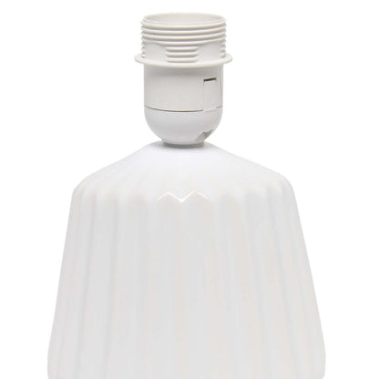 Simple Designs Petite Ceiling Base Table Lamp - Off White|Lampe de table Petite de Simple Designs avec base plissée - blanc cassé