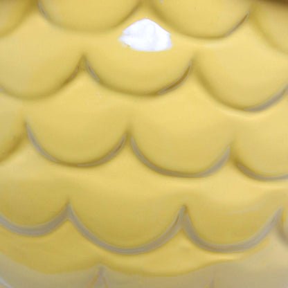 Simple Designs 12.8 Contemporary Ceramic Owl Table Lamp with Matching Fabric Shade - Dandelion Yellow|Lampe de table contemporaine en forme de hibou de Simple Designs de 12,8 po en céramique avec abat-jour en tissu assorti - jaune pissenlit