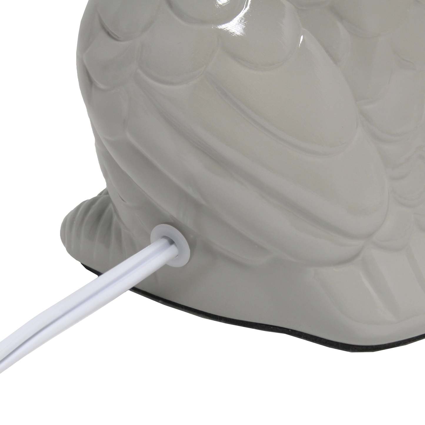 Simple Designs 12.8 Lampe de table contemporaine en forme de hibou en céramique avec abat-jour en tissu assorti - Gris | Lampe de table contemporaine en forme de hibou de Simple Designs de 12,8 po en céramique avec abat-jour en tissu assorti - gris