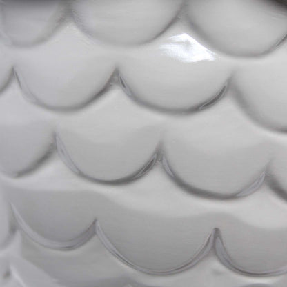 Simple Designs 12.8 Lampe de table contemporaine en forme de hibou en céramique avec abat-jour en tissu assorti - Gris | Lampe de table contemporaine en forme de hibou de Simple Designs de 12,8 po en céramique avec abat-jour en tissu assorti - gris