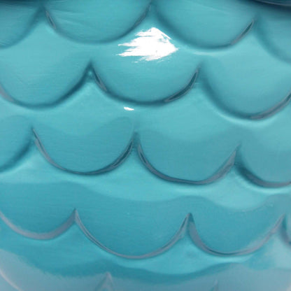 Simple Designs 12.8 Contemporary Ceramic Owl Table Lamp with Matching Fabric Shade - Tiffany Blue|Lampe de table contemporaine en forme de hibou de Simple Designs de 12,8 po en céramique avec abat-jour en tissu assorti - bleu Tiffany