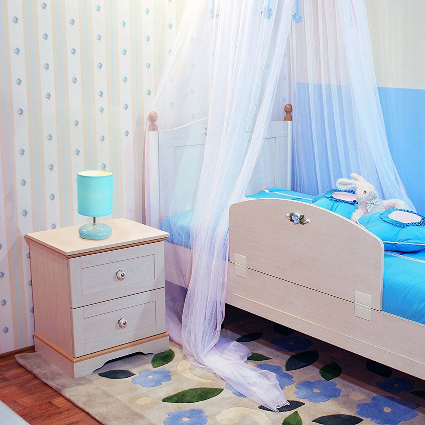 Lampe de table de Simple Designs d'apparence pierre - turquoise