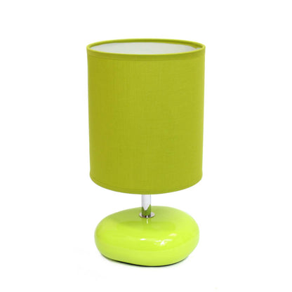 Lampe de table de Simple Designs d'apparence pierre - verte