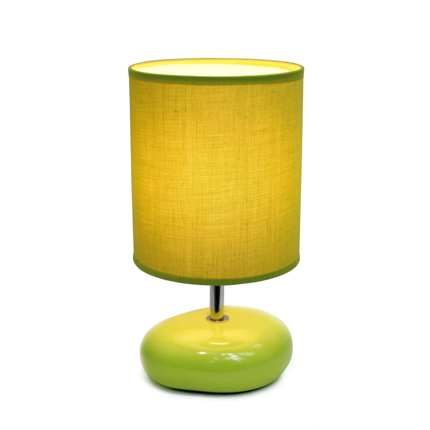 Lampe de table de Simple Designs d'apparence pierre - verte