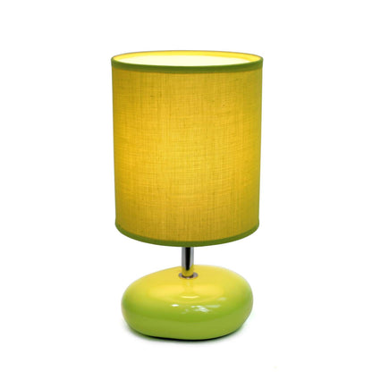 Lampe de table de Simple Designs d'apparence pierre - verte