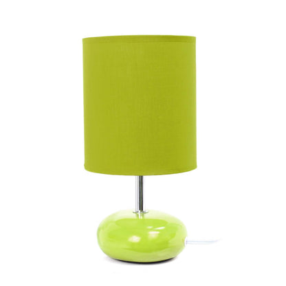 Lampe de table de Simple Designs d'apparence pierre - verte