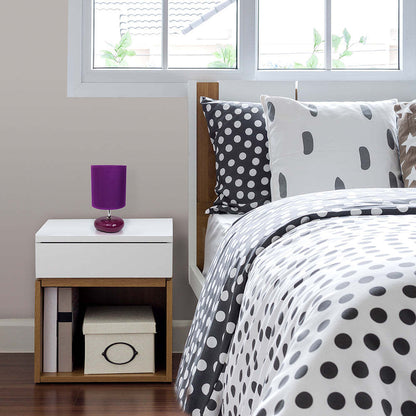Simple Designs Stonies Table Lamp - Violet|Lampe de table de Simple Designs d'apparence pierre - violette
