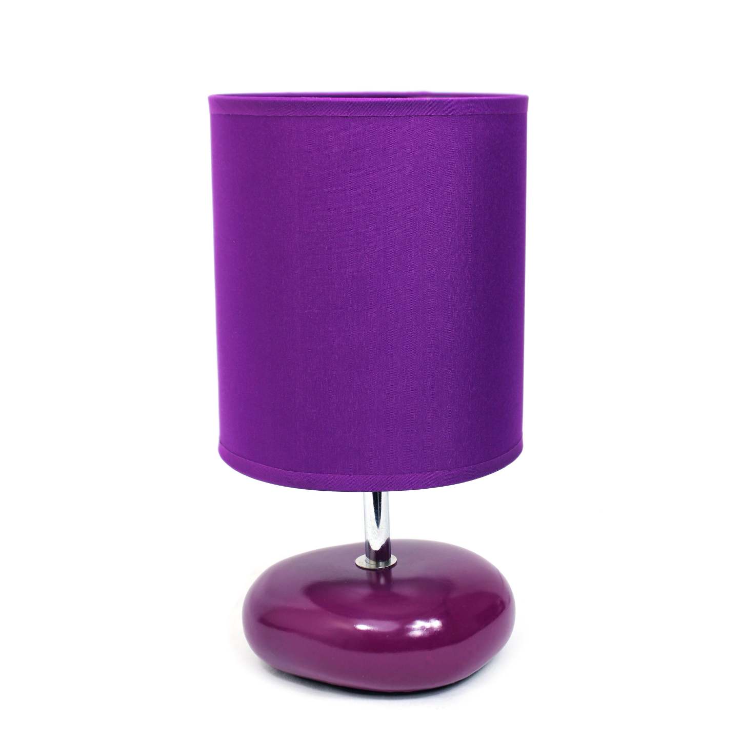 Simple Designs Stonies Table Lamp - Violet|Lampe de table de Simple Designs d'apparence pierre - violette