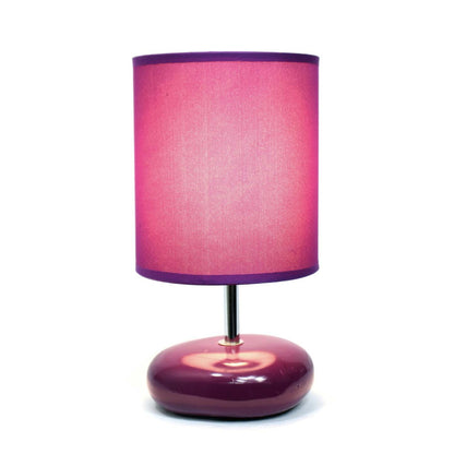 Simple Designs Stonies Table Lamp - Violet|Lampe de table de Simple Designs d'apparence pierre - violette