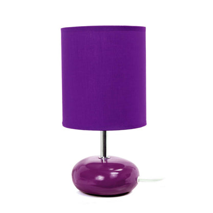 Simple Designs Stonies Table Lamp - Violet|Lampe de table de Simple Designs d'apparence pierre - violette